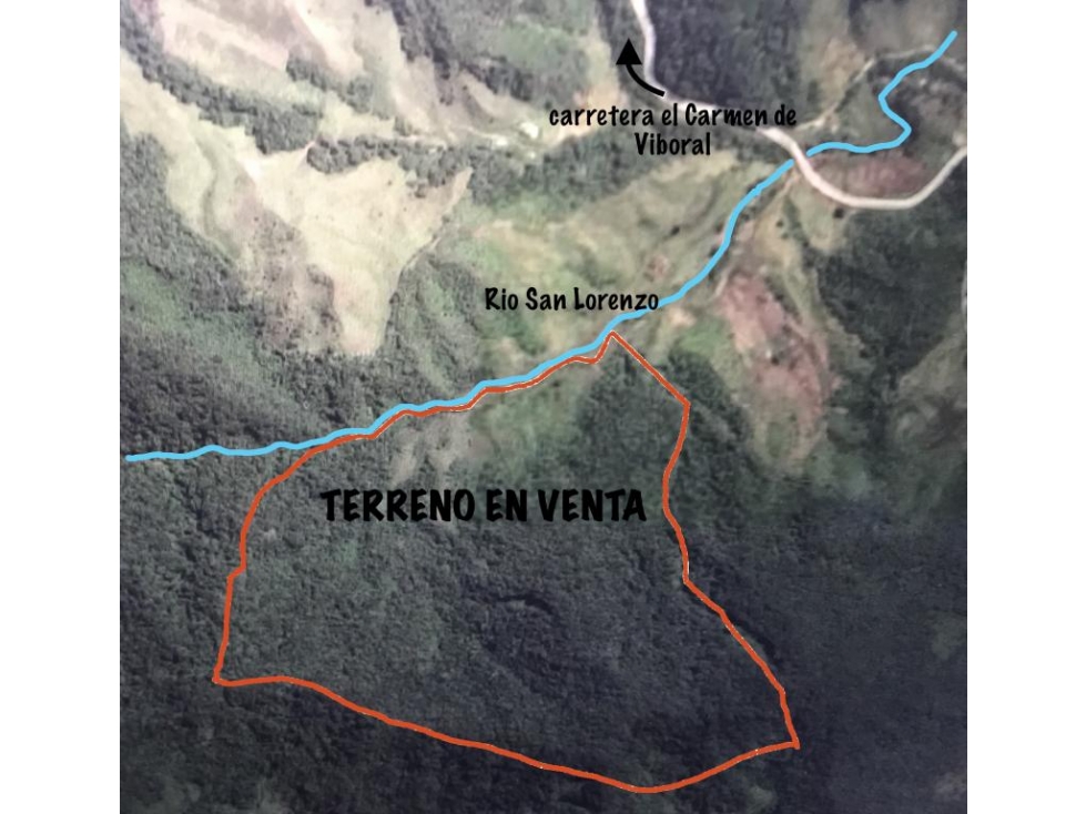 Lote en Venta en El Carmen de Viboral, Vereda San Lorenzo