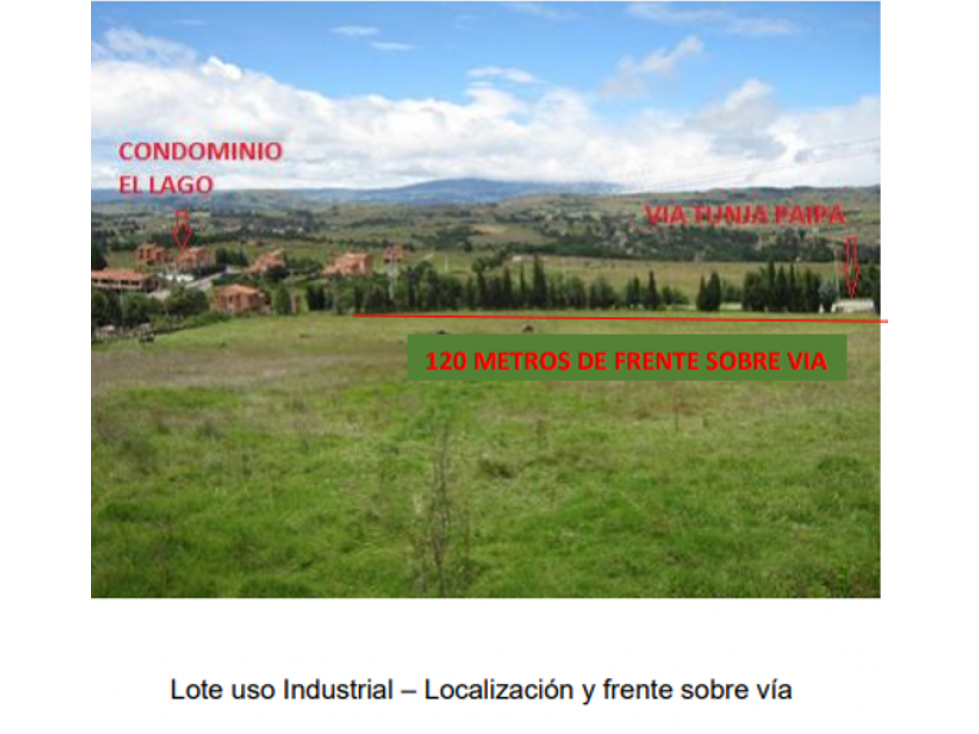 LOTE FINCA - TUNJA COMBITA - (INDUSTRIAL COMERCIAL Y DE SERVICIOS)