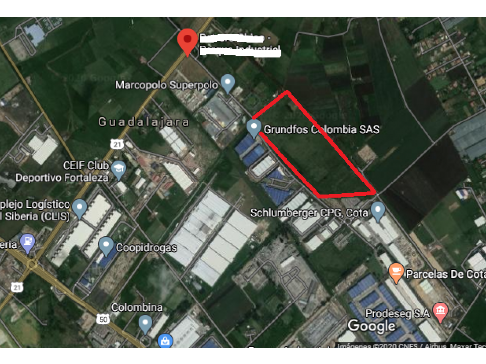 VENTA LOTE 100.000 M2 USO INDUSTRIAL COTA CUNDINAMARCA