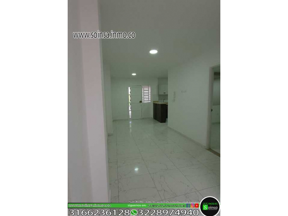 Apartamento Disponible primer piso en San Gil Santander