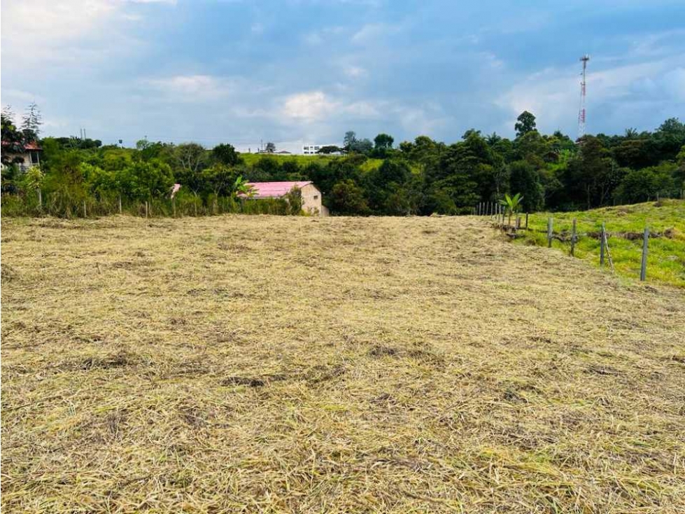 VENTA DE LOTE PLANO EN VEREDA FLORENCIA